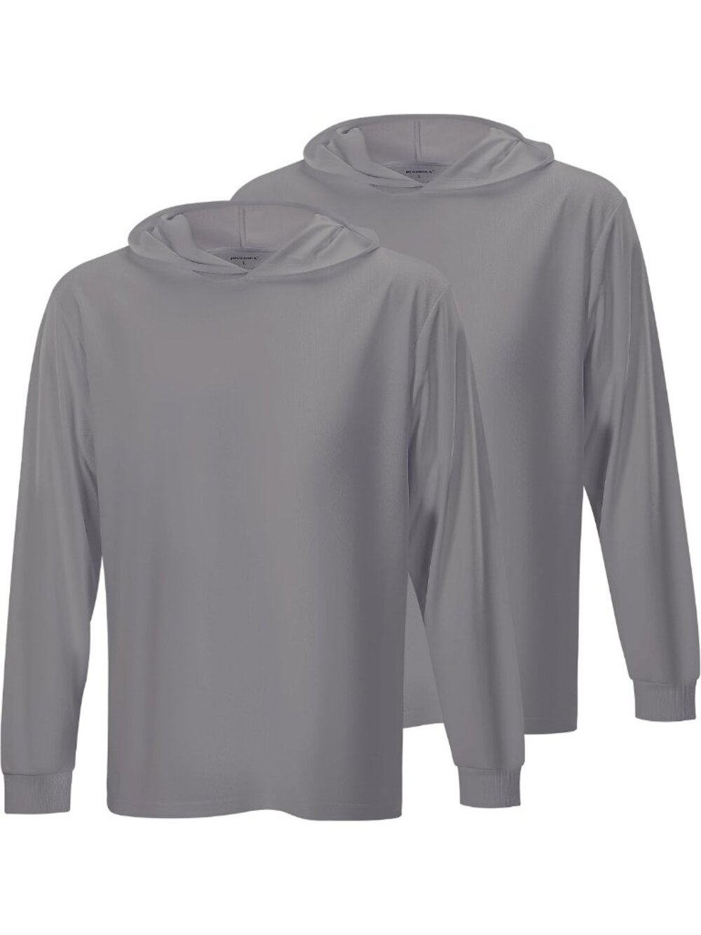 Men's Hi-Vis Lightweight Sun Hoodie - 2 Pack UV Protection Long Sleeve Shirt